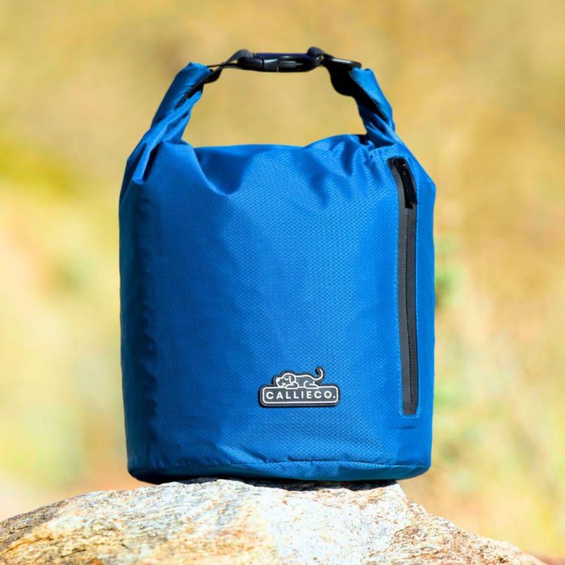 Bolsa de viaje para comida de perro Callieco 32 tazas impermeable azul