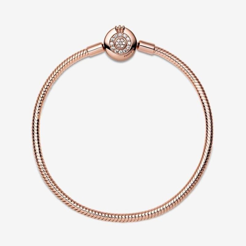 Pulsera PANDORA Corona Brillante 18 cm CZ Pavé