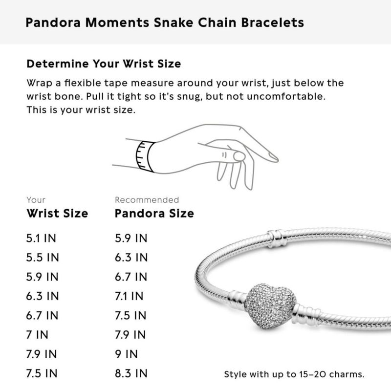 Pulsera PANDORA Corona Brillante 18 cm CZ Pavé