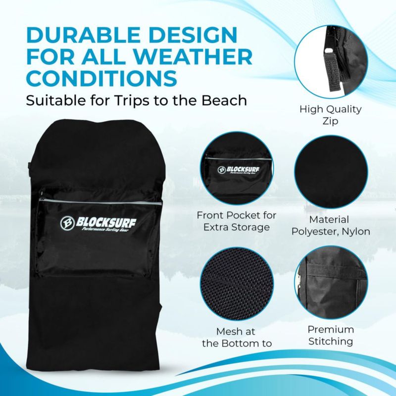 Mochila impermeable BLOCKSURF de 107 cm para bodyboard