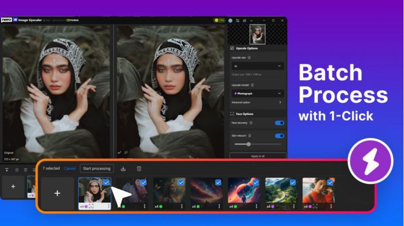 Escalador de Imágenes Nero AI 8K 1 PC Windows 11/10