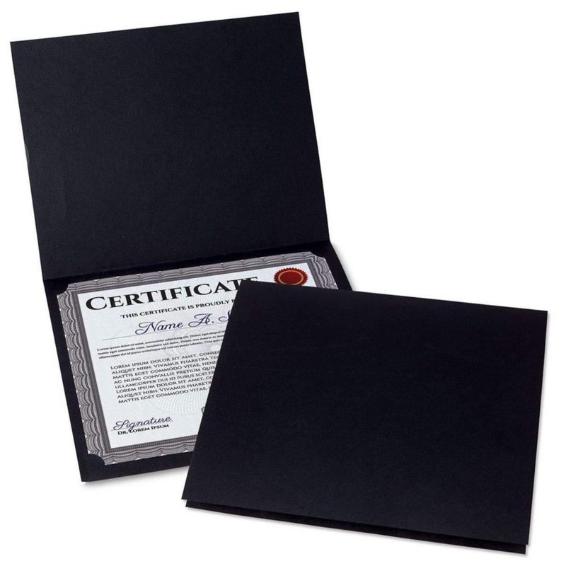 Carpetas para Certificados Fine Stationery 24 x 30 cm paquete de 50