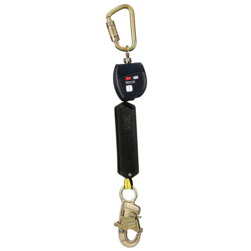 Línea de vida retráctil personal 3M Nano-Lok con gancho – ANSI Z359.14-2021