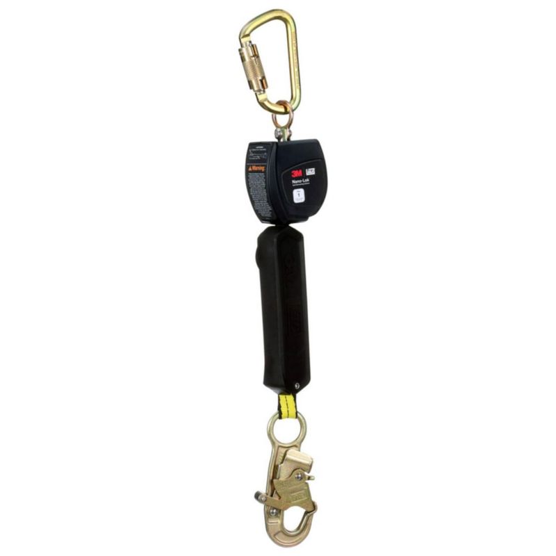 Línea de vida retráctil personal 3M Nano-Lok con gancho – ANSI Z359.14-2021