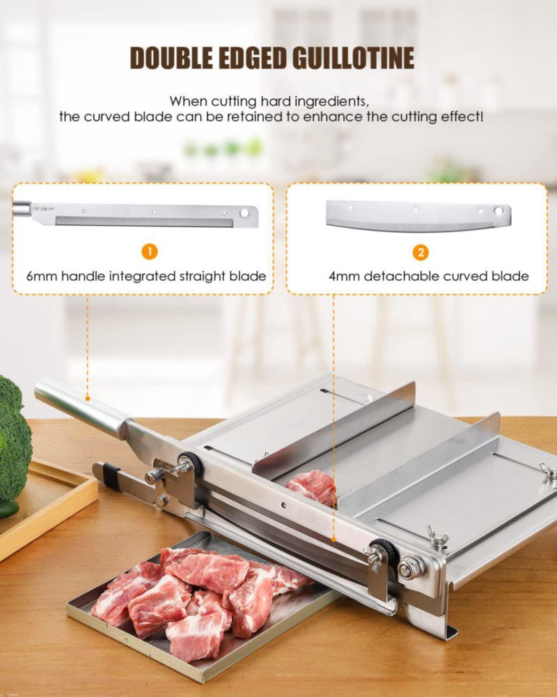 Cortadora de alimentos CGOLDENWALL 475 mm de acero inoxidable manual