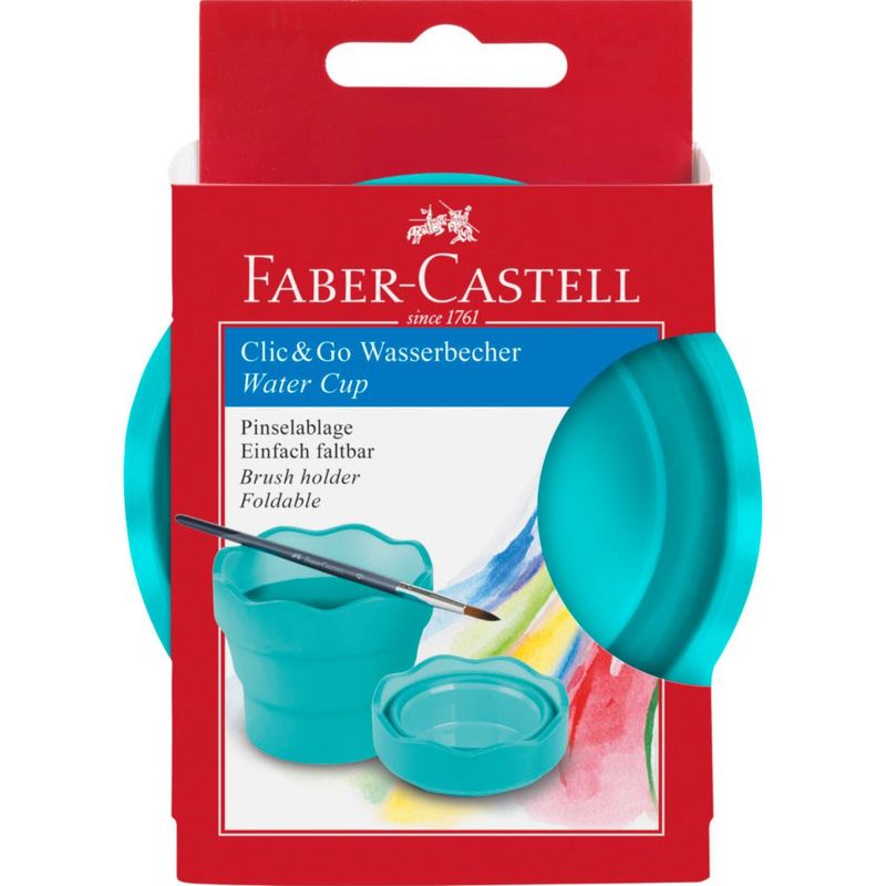 Caddy Faber-Castell plegable 355 ml Turquesa