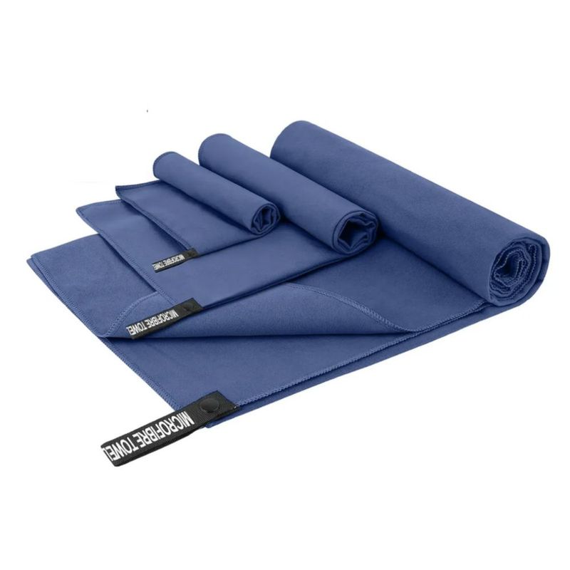 Toalla Baño Camping De Microfibra De Secado Rápido Azul marino