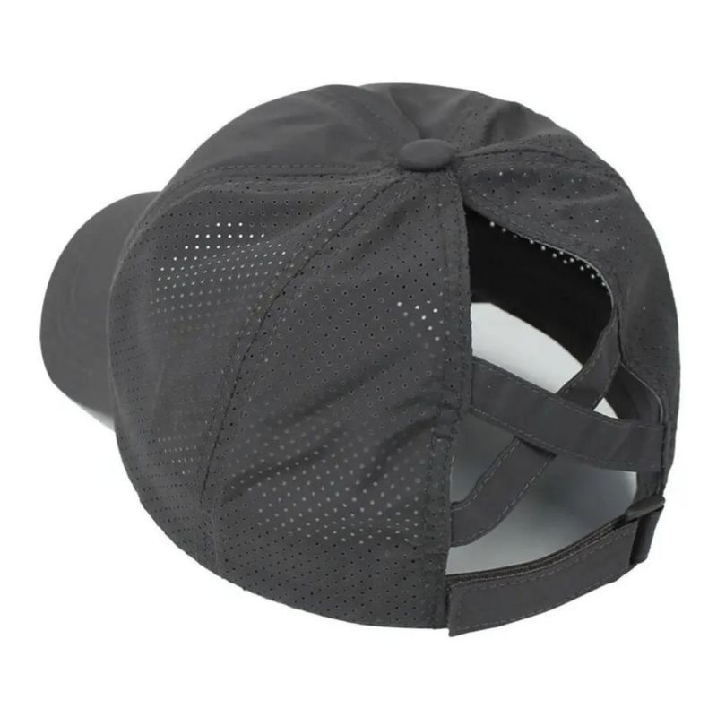 Gorra Deportiva Mujer Transpirable Actividades Al Aire Libre Gris oscuro
