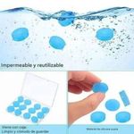 Tapones Para Oídos Reutilizables Silicona 12pcs Azul