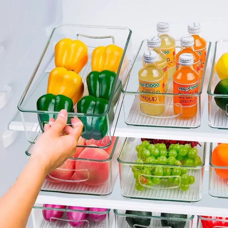 Contenedor Organizador De Refrigerador Despensa 8 Pzas Transparente