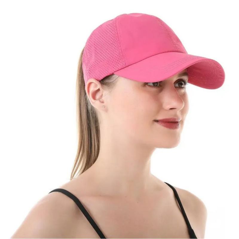 Gorra Deportiva Mujer Transpirable Actividades Al Aire Libre Rosa