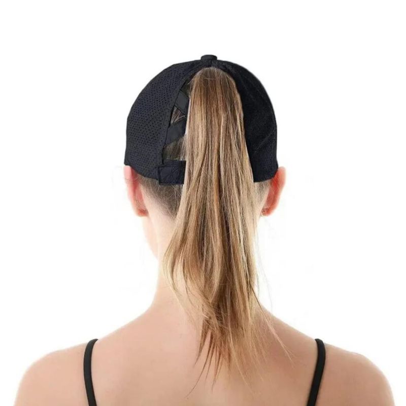 Gorra Deportiva Mujer Transpirable Actividades Al Aire Libre Negro