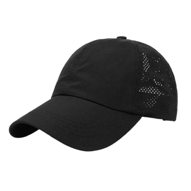 Gorra Deportiva Mujer Transpirable Actividades Al Aire Libre Negro