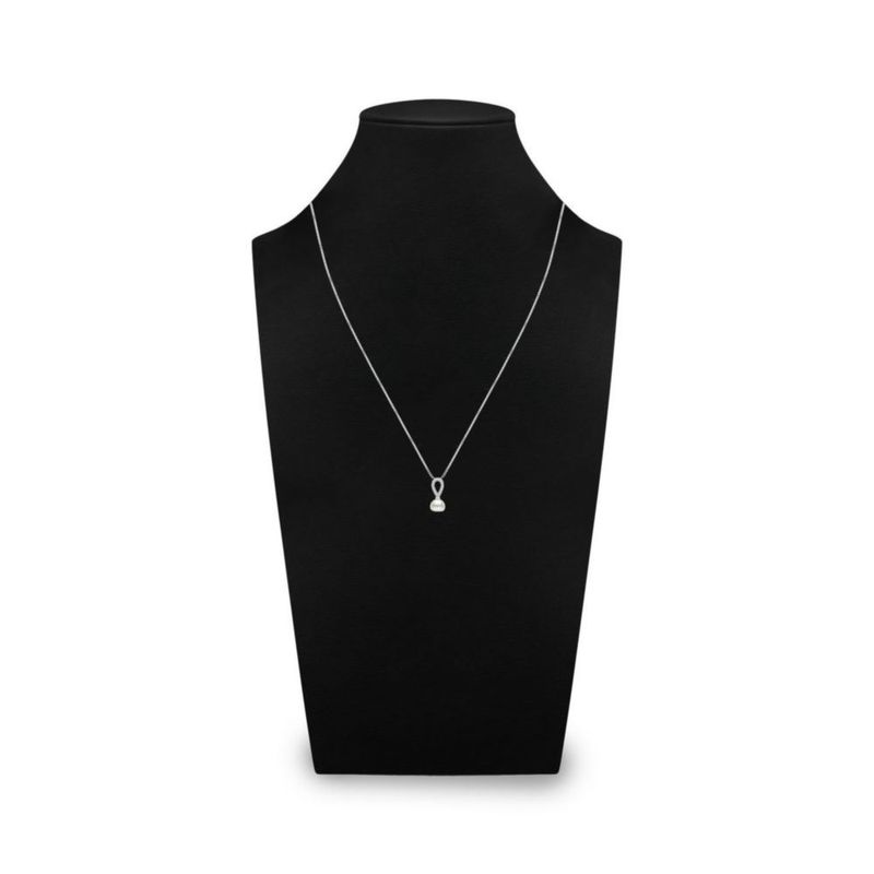 JUEGO DE ANILLO ARETES Y DIJE CON CADENA DE PLATA BLANCA 925 CON ZIRCONIAS Y PERLA JB-27JB1