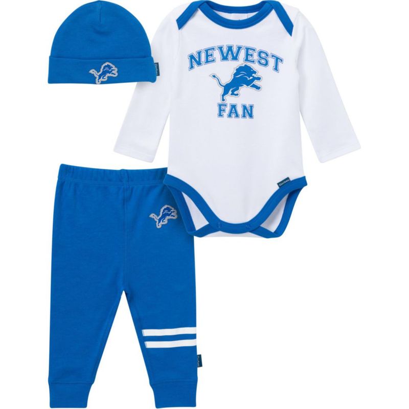 Conjunto Gerber Detroit Lions para bebé niño de 3‑6 meses – 3 piezas