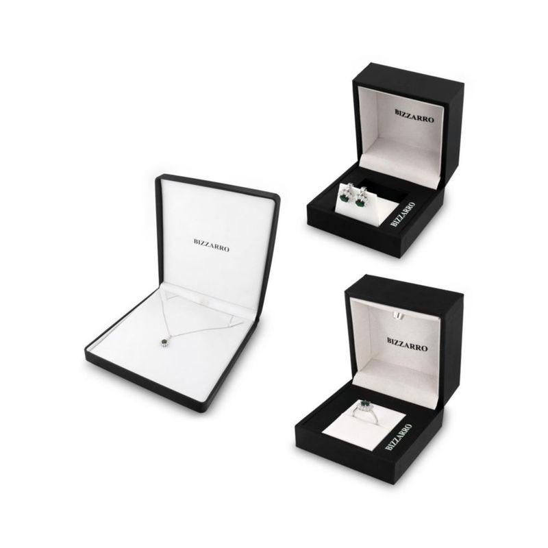 JUEGO DE ANILLO ARRACADAS Y DIJE  DE FLOR CON CADENA PLATA BLANCA 925 CON OPALO DE FUEGO Y ZIRCONIAS JB-35JB1