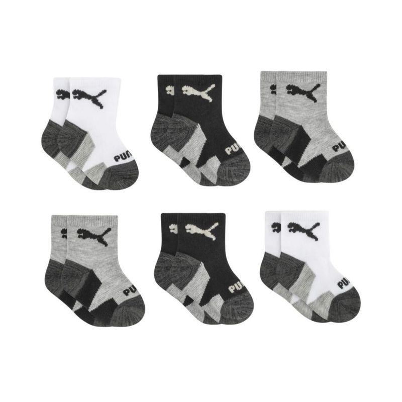 Calcetines PUMA Baby Pack 6 pares 0-12 meses Blanco/Negro