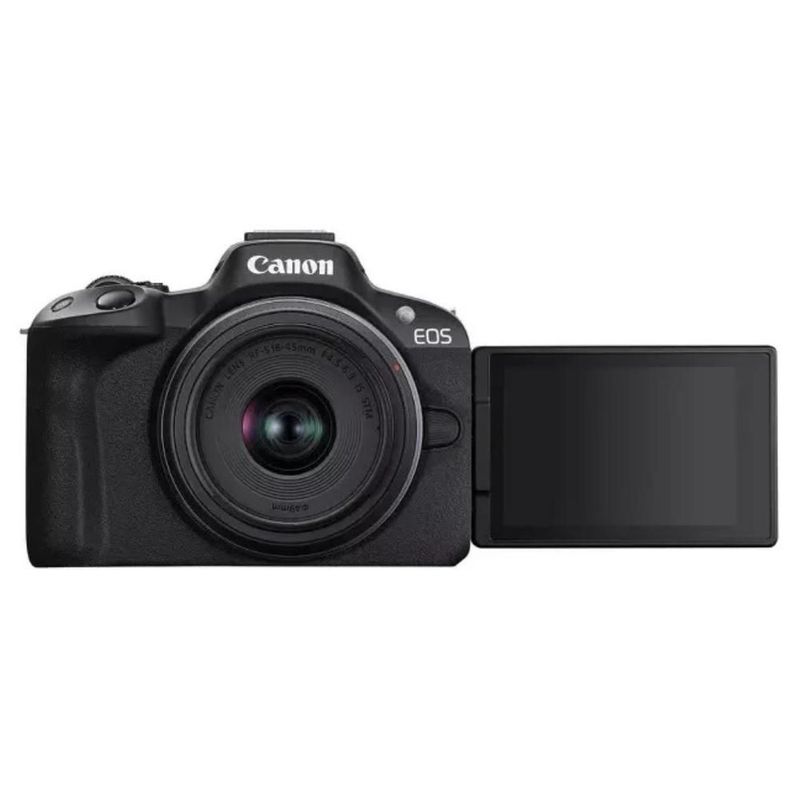 Combo Canon EOS R50 Cámara Mirrorless + Adaptador Montura EF-EOS R + Batería LP-E17