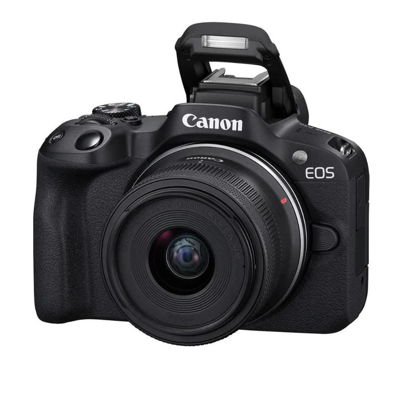 Combo Canon EOS R50 Cámara Mirrorless + Adaptador Montura EF-EOS R + Batería LP-E17