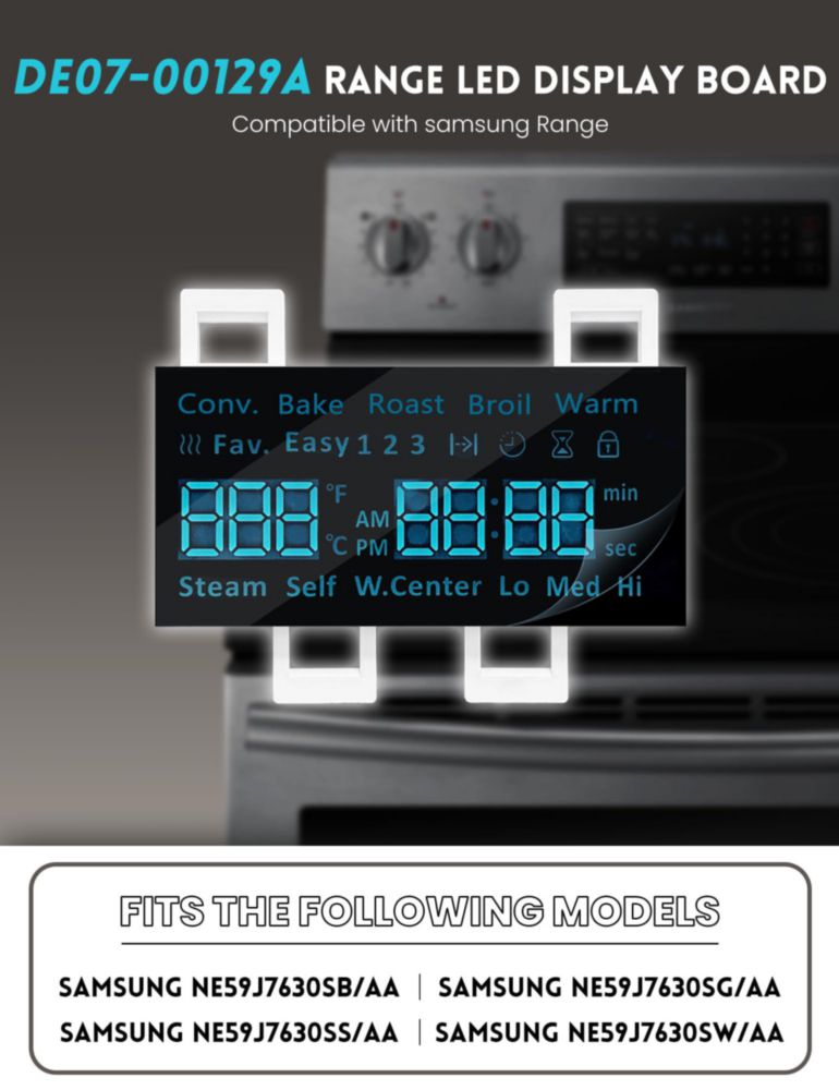 Pantalla LED PROPART DE07-00129A para Cocina/Horno Samsung