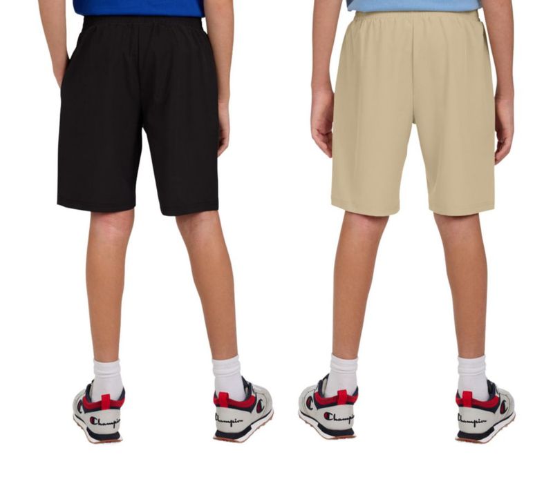 Pantalones cortos Champion para niños - Pack de 2 caqui y negro ligeros