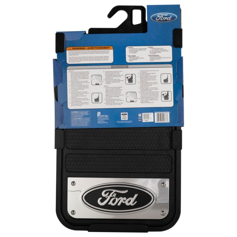 Guardabarros Plasticolor 30 × 58 cm negro para Ford (juego ovalado)