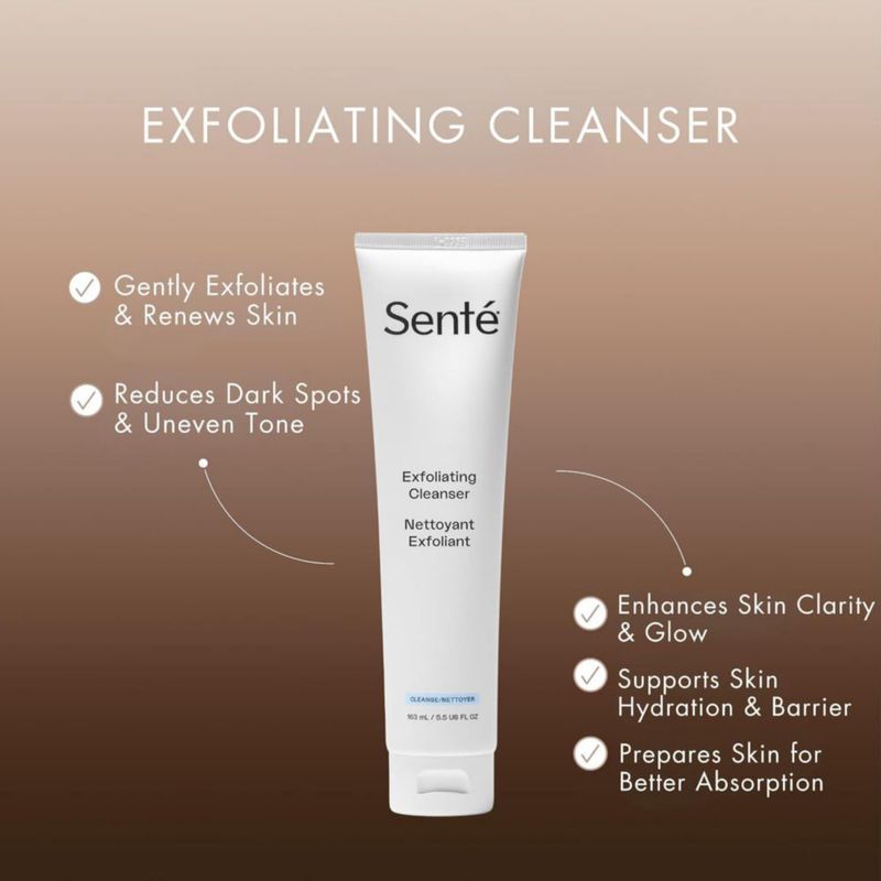 Limpiador Exfoliante Sente 163 ml Claridad de la Piel