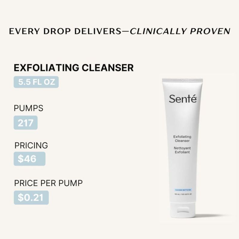 Limpiador Exfoliante Sente 163 ml Claridad de la Piel