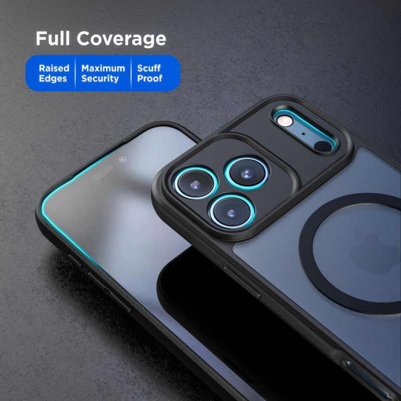 Funda ENCASED SlimShield con correa para iPhone 17 Pro Max MagSafe – Negra