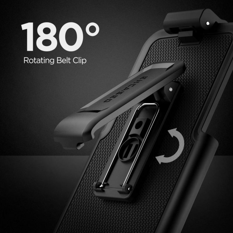 Funda ENCASED SlimShield con correa para iPhone 17 Pro Max MagSafe – Negra