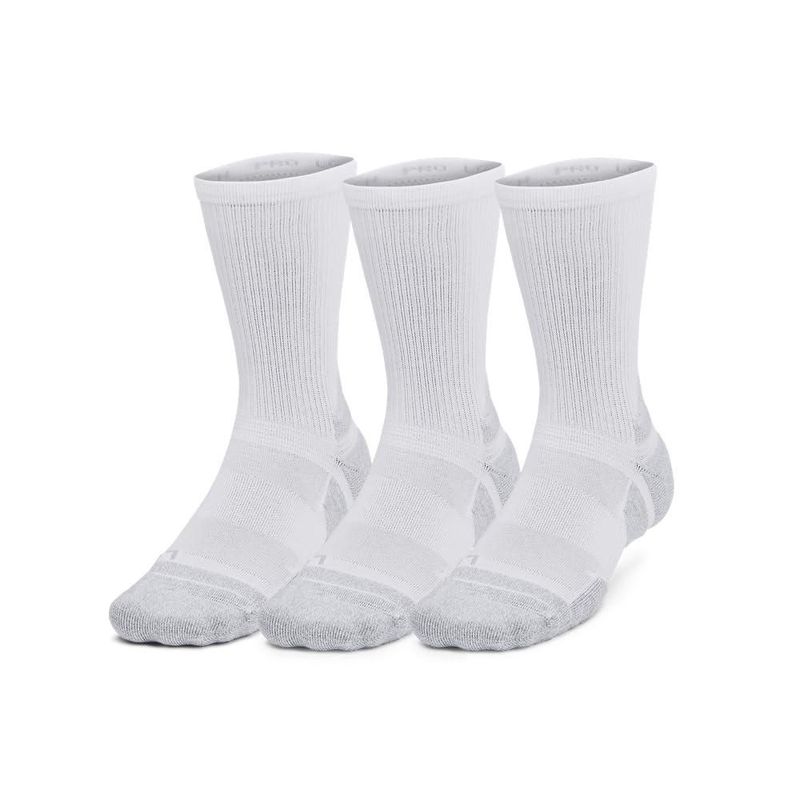 Calcetines Under Armour XL Blanco Pack de 3
