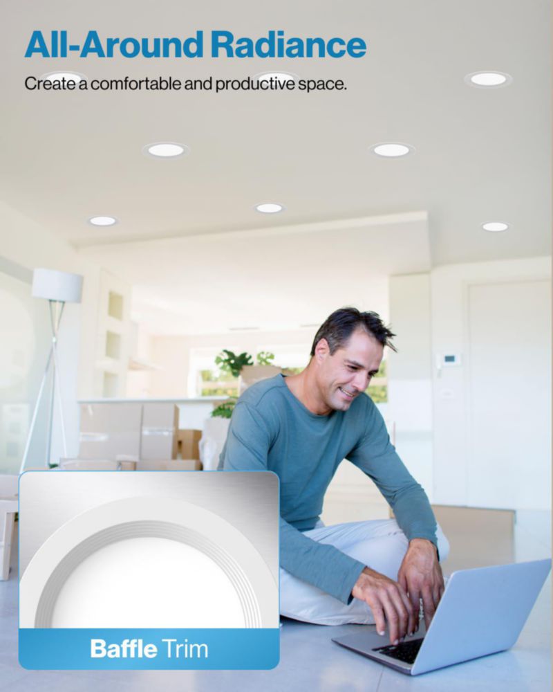 Luz empotrada LED Sunco Lighting 15 cm 14 W regulable
