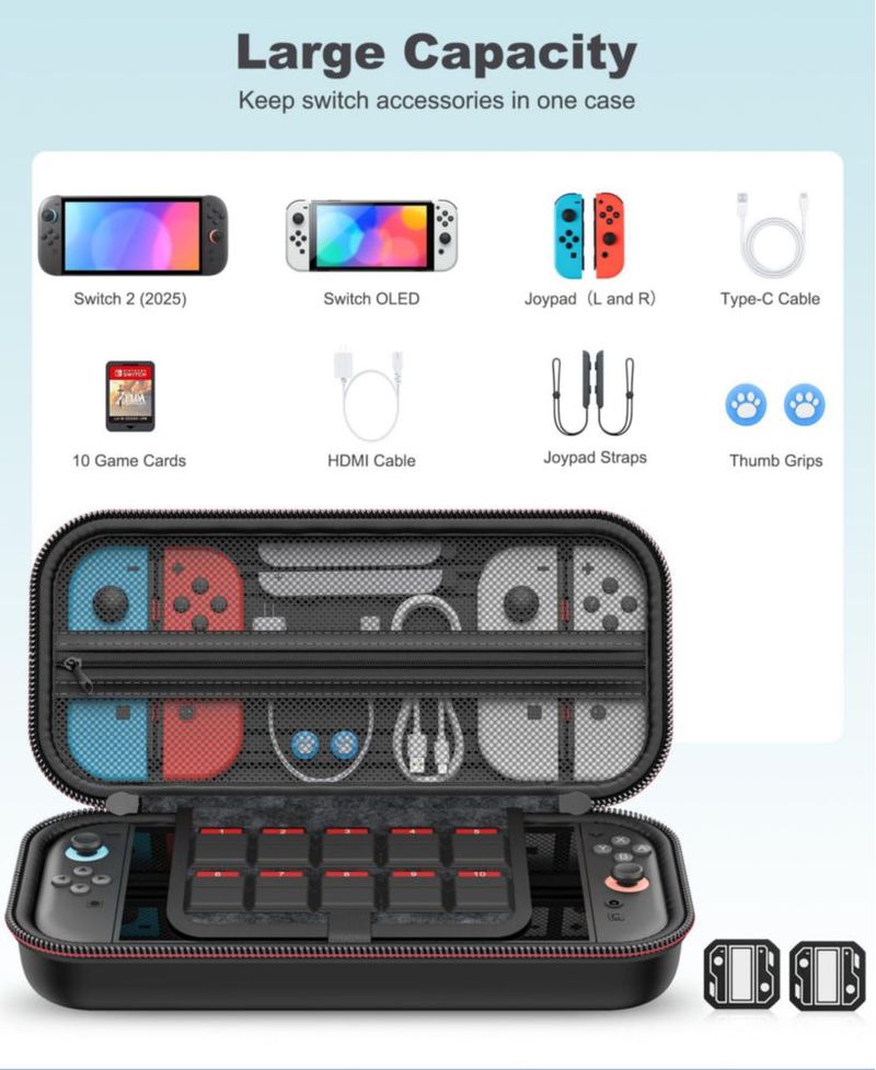 Spican Switch 2 4‑en‑1 Pack + Empuñaduras