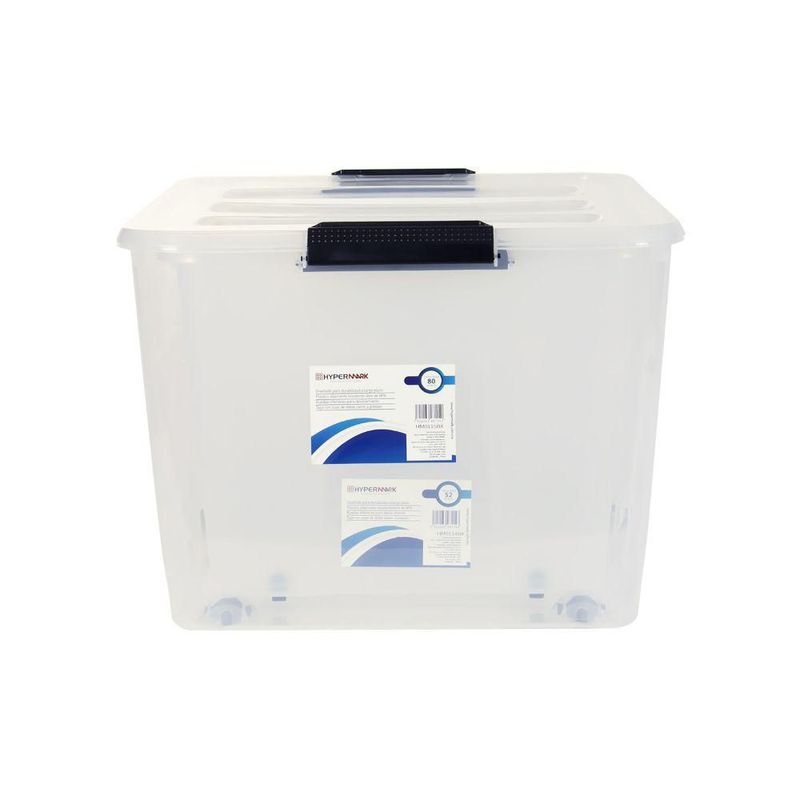 Cajas organizadoras de plástico 2 piezas apilables Hypermark 52L y 80L