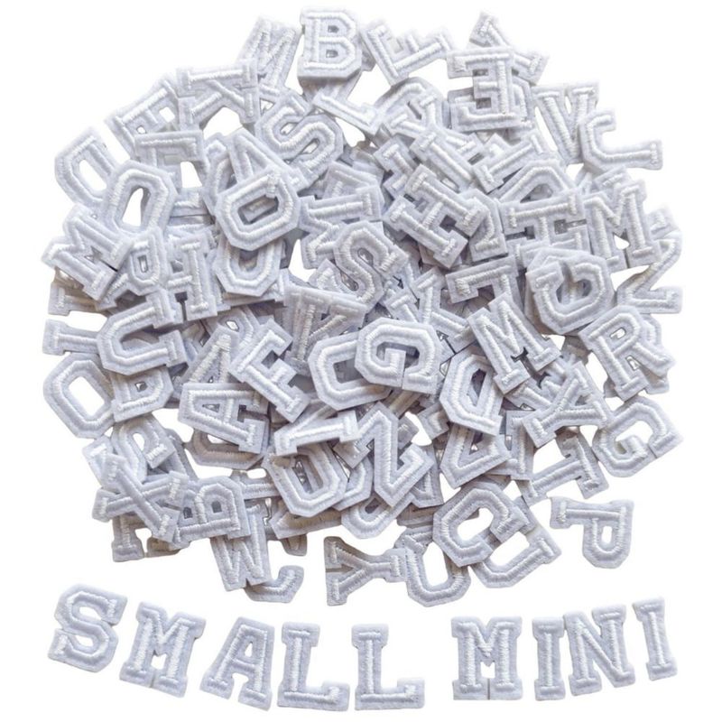 Parches de Letras Zlettery 18 cm Blanco 130 uds