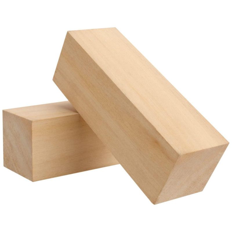 Bloques de Madera de Tilo MANCHAP 15 × 5 × 5 cm Pack de 10