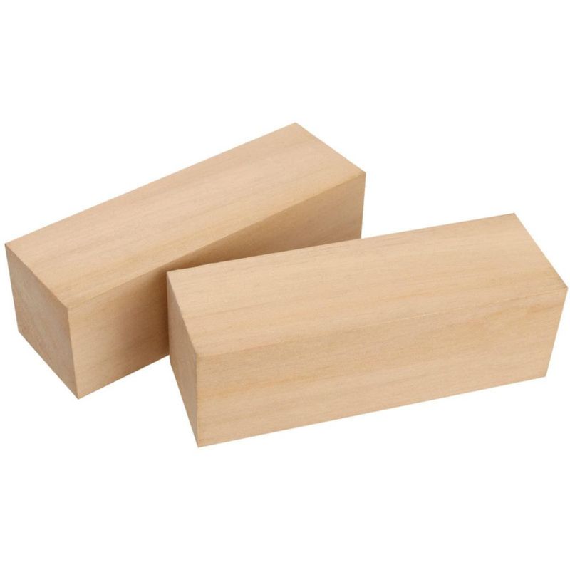 Bloques de Madera de Tilo MANCHAP 15 × 5 × 5 cm Pack de 10
