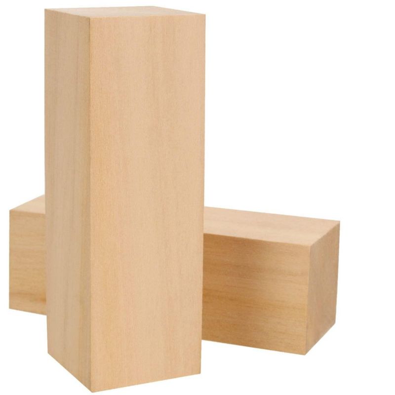 Bloques de Madera de Tilo MANCHAP 15 × 5 × 5 cm Pack de 10