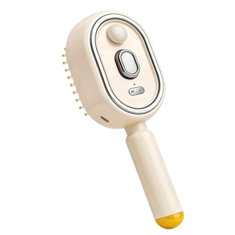 Cepillo Vapor Eléctrico Reducir El Encrespamiento, Color Blanco