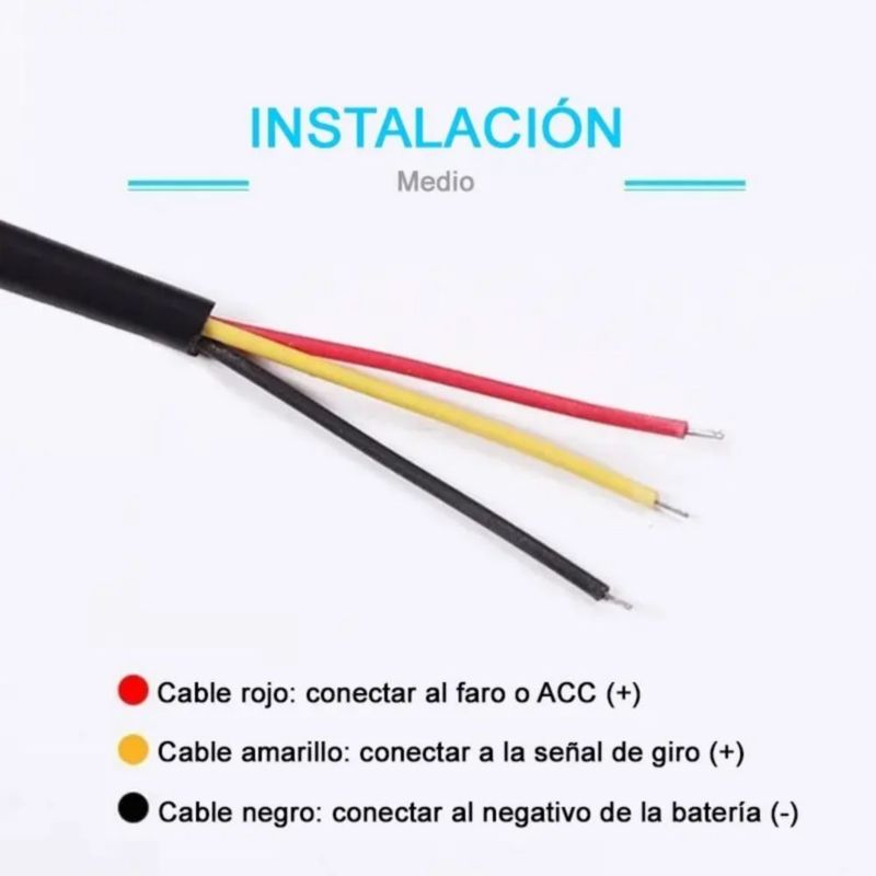 Tira Led Drl Flexible Direccional Secuencial Auto 60 Cm Azul