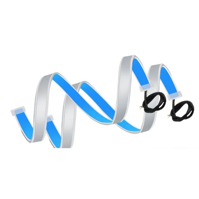 Tira Led Drl Flexible Direccional Secuencial Auto 60 Cm Azul