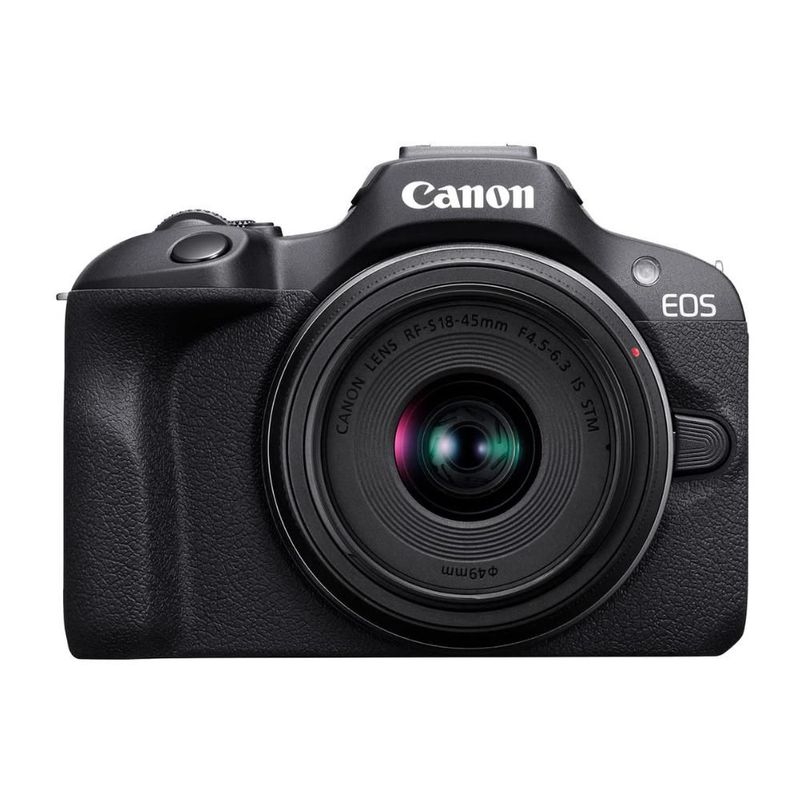 Cámara Canon EOS R100 Mirrorless 24.1MP 4K + Lentes 18-45mm y 75-300mm