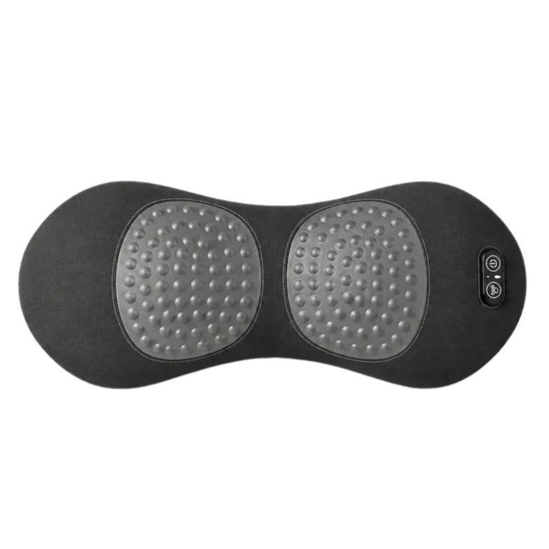 Masajeador de Espalda y Cuello con Calor, Vibración y Tracción, Recargable USB Color Gris