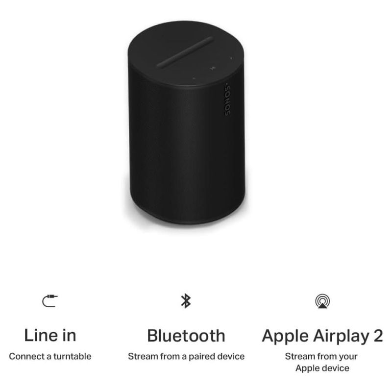 Bocina Inalámbrica Sonos Era 100 SL WiFi Bluetooth 5.3 Estéreo