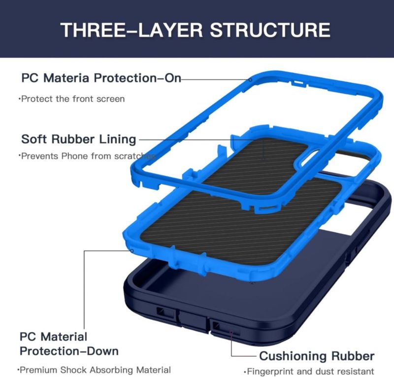 Funda XG-Tech 6.1" a prueba de golpes Navy