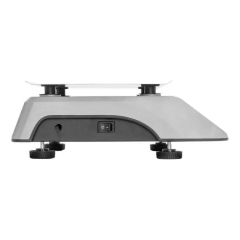 Báscula comercial digital BAR-6 20kg gris 29 cm x 28 cm, Color Plata