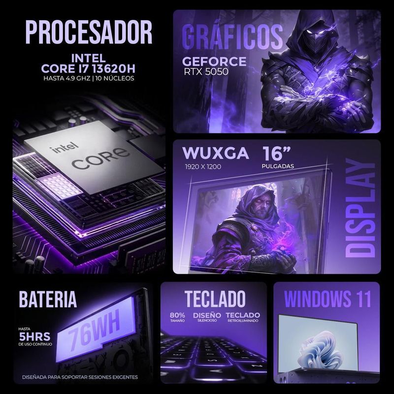 Laptop gamer gigabyte rtx 5050 core i7 16gb 512gb open box