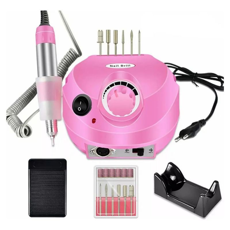 Taladro Eléctrico para Uñas Profesional, Color Rosa
