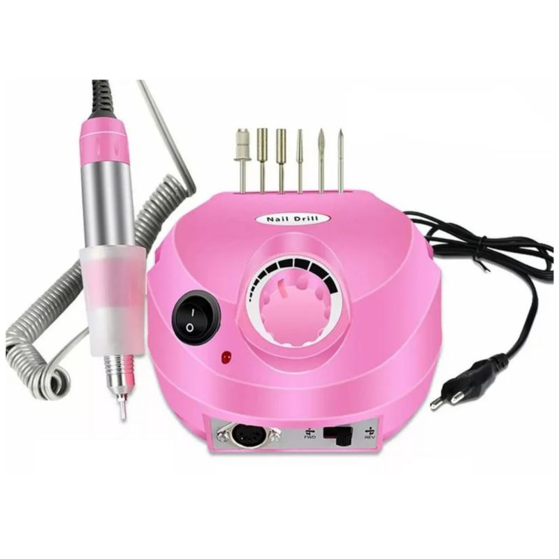 Taladro Eléctrico para Uñas Profesional, Color Rosa