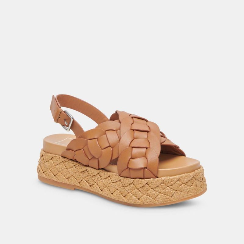 Sandalias Dolce Vita Winder Tan Leather mujer